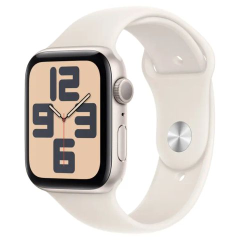 Apple Watch SE 2024 GPS 44mm Viền Nhôm Dây Cao Su (Ánh sao)