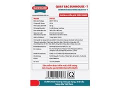  Quạt sạc Sunhouse SH722 