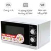 Lò vi sóng có nướng Sharp R-G620 VN (ST) 20 lít