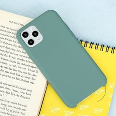  Ốp lưng iPhone 11 Pro nhựa dẻo LIQUID SILICONE B JM Xanh cây thông 