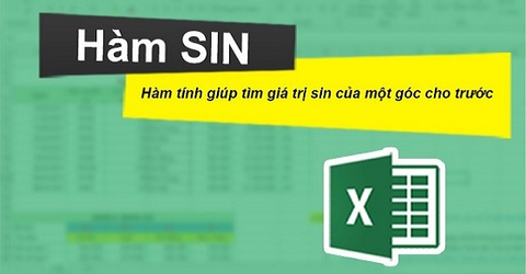 Cách sử dụng hàm SIN trong Excel cực chi tiết có ví dụ minh họa