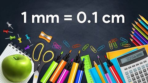 1 mm bằng bao nhiêu cm, m, mm, km, inch, pixel? Đổi 1 mm = cm