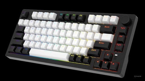 Bàn phím cơ DareU EK75 White Black DareU Dream switch