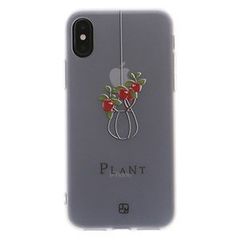  Ốp lưng iPhone X Nhựa dẻo Solid Printing JM JM171114 Giỏ táo Trắng 