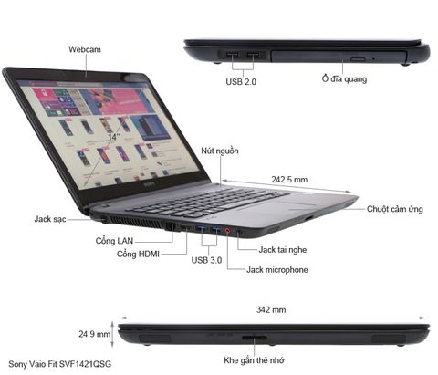 Sony Vaio Svf1421Qsgb