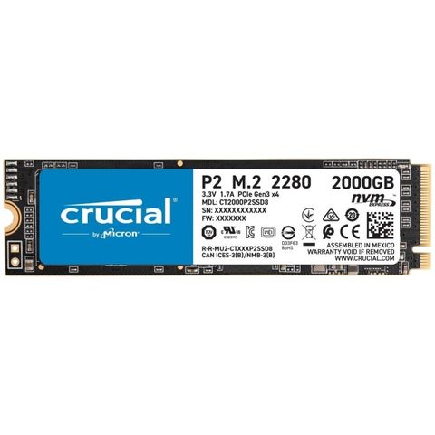 Ổ Cứng Ssd Crucial P2 2tb 3d Nand (ct2000p2ssd8)