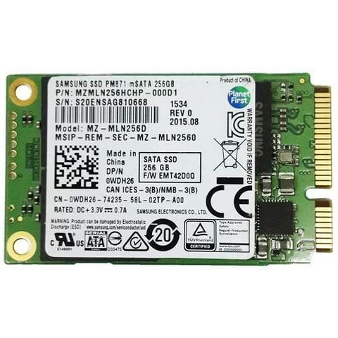 Ssd Samsung Pm871 256gb Msata Mzmln256hchp