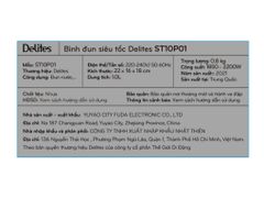  Bình siêu tốc Delites ST10P01 