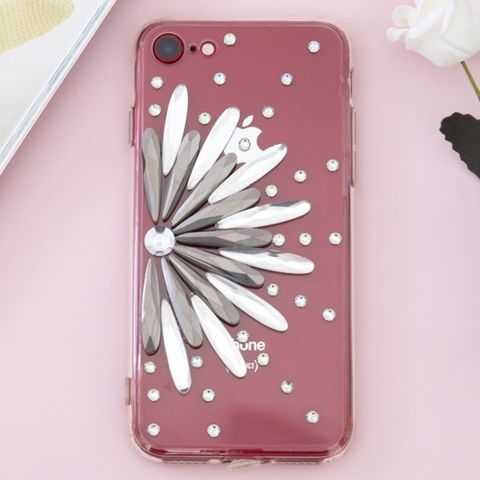 Ốp lưng iPhone 7 - iPhone 8 Nhựa cứng viền dẻo Diamond OSMIA Bạc