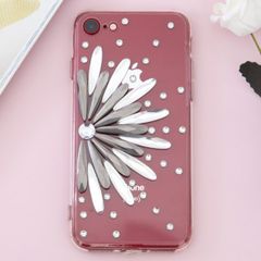  Ốp lưng iPhone 7 - iPhone 8 Nhựa cứng viền dẻo Diamond OSMIA Bạc 