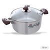 Nồi nhôm chống dính nắp kính 16 cm TTBH NDE