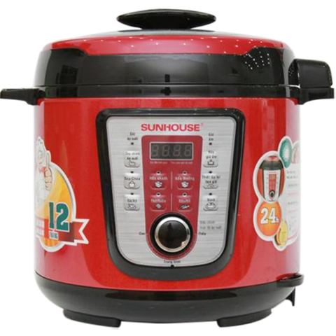 Nồi áp suất điện Sunhouse SHD 1767 Đỏ