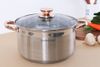 Nồi inox 5 đáy nắp kính 24 cm Sunhouse SHG24224