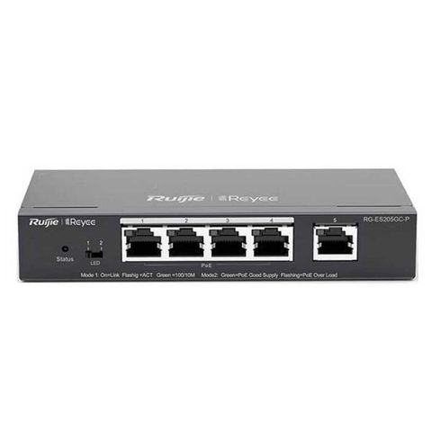 Switch Poe 4 Cổng Ruijie Reyee Rg-es205gc