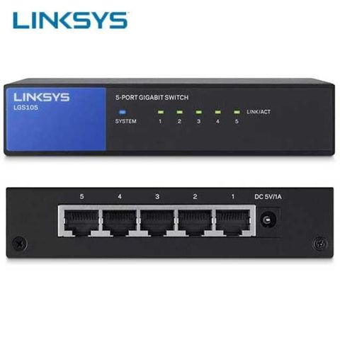 Switch Linksys Lgs105 - 5 Ports Gigabit