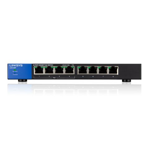Switch Linksys Lgs108p 8-port Business Desktop Gigabit Poe