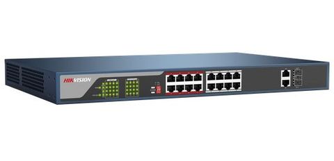 Switch Poe 16-port 10/100mbps Hikvision Ds-3e0318p-e