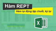  Cách sử dụng hàm REPT lặp chuỗi, ký tự, sô trong Excel chi tiết, có ví dụ dễ hiểu 