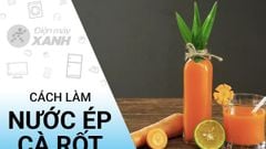  3 Cách làm nước ép cà rốt đẹp da, bổ mắt bằng máy xay sinh tố 