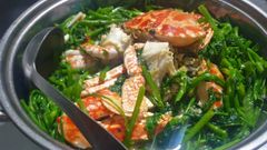  Cách nấu lẩu ghẹ rau muống thanh ngọt, bổ dưỡng thơm ngon đơn giản tại nhà 
