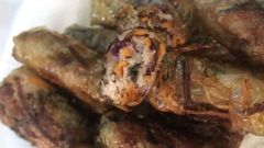  Cách làm chả giò thịt heo khoai lang tím ngoài giòn trong béo bùi thơm ngon 