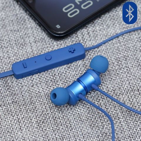 Tai nghe Bluetooth Roman S205 Xanh