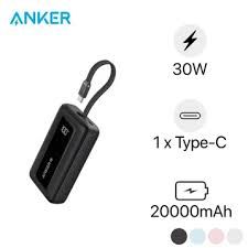 Pin dự phòng Anker Zolo 20000mAh 30W 1A1C