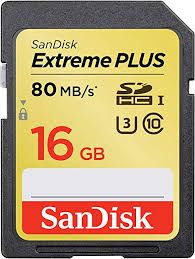 Sandisk Extreme Plus Sdhc Sdxc Uhs-I Memory Card 16 Gb