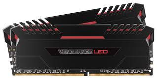 Vengeance® Led 16Gb (2 X 8Gb) Ddr4 Dram 3200Mhz C16 - Red Led