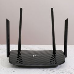  Router Wifi Chuẩn AC1200 Băng Tần Kép TP-Link Archer C6 Gigabit Đen 