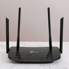  Router Wifi Chuẩn AC1200 Băng Tần Kép TP-Link Archer C6 Gigabit Đen 