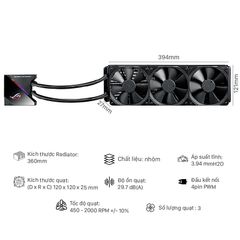  Tản Nhiệt Nước Asus Rog Ryujin 360 - Rgb 360mm Liquid Cpu Cooler 