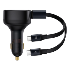  Sạc Baseus Enjoyment Retractable 2 in 1 C+C 33W 