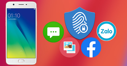 Hướng dẫn cách mã hóa ứng dụng bằng vân tay trên OPPO F3