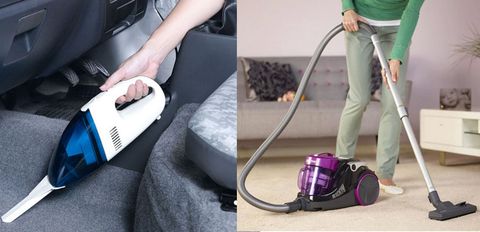 So sánh máy hút bụi cầm tay và máy hút bụi thông thường