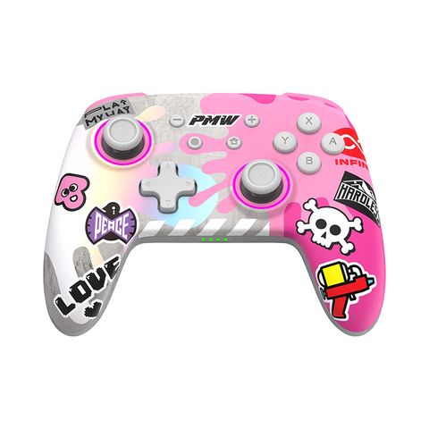 Tay Cầm Chơi Game Pmw (iine) Splatoon 3, Màu Hồng