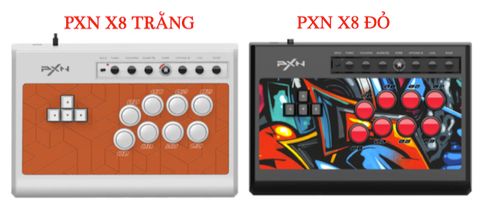 Tay Cầm Phím Cơ Arcade Fight Stick Pxn X8 Usb Trắng