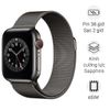 Apple Watch S6 LTE 40mm viền thép dây cao su xanh dương