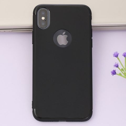 Ốp lưng iPhone X Nhựa dẻo Matte Solid TPU Xmobile Đen