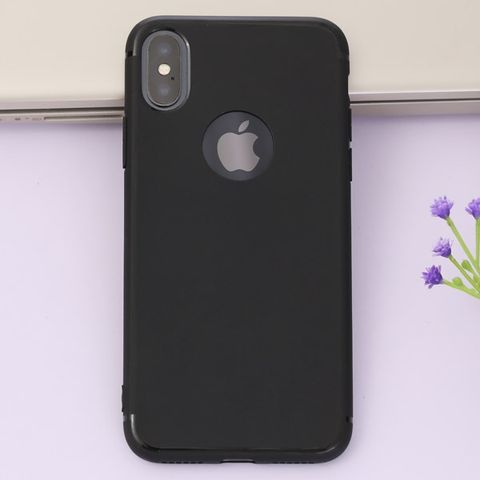 Ốp lưng iPhone X Nhựa dẻo Matte Solid TPU Xmobile Đen