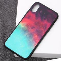  Ốp lưng iPhone X/Xs Nhựa cứng viền dẻo Tempered glass OSMIA CKTG555 Thiên hà 