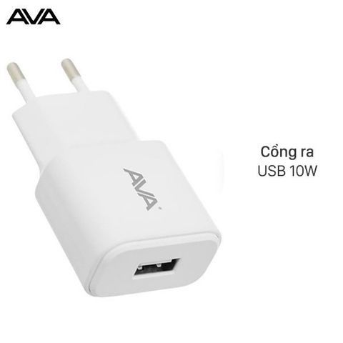 Adapter sạc 2A AVA DS498-TB Trắng