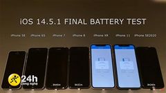  Kiểm tra độ tiêu hao pin của iOS 14.5.1 trên iPhone 11, iPhone 8, iPhone SE, liệu có nên cập nhật hay không? 