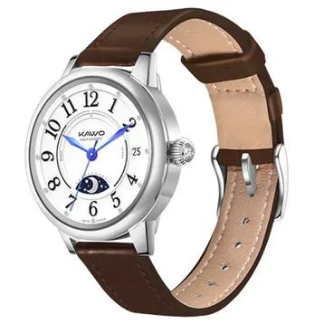 Đồng hồ thông minh KAVVO Date 36mm Bạc/Nâu