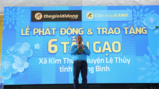 Thế Giới Di Động khởi động chương trình 'Tết sẻ chia', trao tặng 1.000 tấn gạo cho người dân nghèo trên khắp cả nước