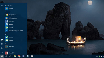 Thu gọn thanh menu start trên windows 10 trên laptop