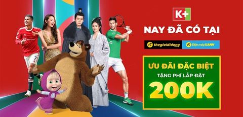 Truyền hình K+ chính thức có mặt tại Trung Tâm Bảo Hành và Trung Tâm Bảo Hành, tặng ngay phí lắp đặt 200k.
