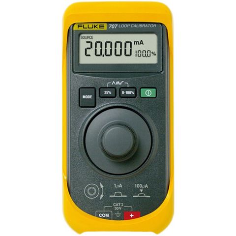 Thiết bị hiệu chuẩn vòng lặp FLUKE FLUKE-707 (Tạo nguồn (0-20mA), đo (024mA/0-28V), Click Knob)