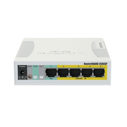 Thiết Bị Switch Cấp Nguồn Mikrotik Rb260gsp