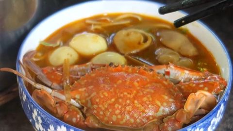 Cách nấu bánh canh ghẹ nước cốt dừa thơm béo đổi vị cho cả nhà